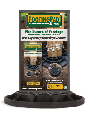 A countertop FootingPad product display.